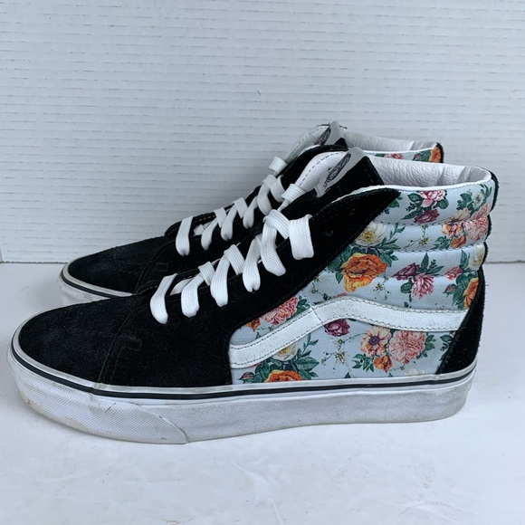 Vans SK8 Hi Warped Floral Classic Skate Shoes Sz Womens 8.5 Mens 7 (S600) - Picture 1 of 13